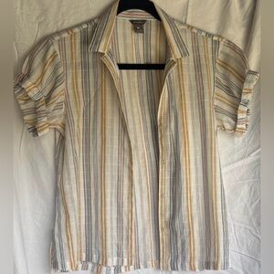 Eddie Bauer Button Up Short Sleeve Women's Cotton Shirt XS